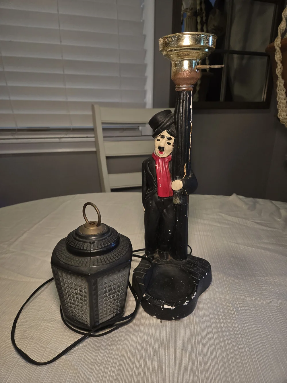 1930s Charlie Chaplin-like Lamp - Home Accents